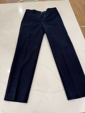 LOFT Women’s Dark Navy Straight-Leg Dress Pants